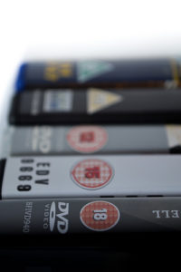 Some DVDs showing BBFC age certificates