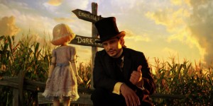 Oscar and China Girl go to the Dark Forest. Oz the Great and Powerful.