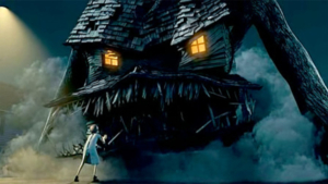 The house shows its true form. Monster House.