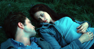 bella and edward lying together. Twilight