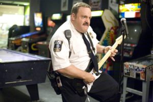 Paul Blart plays Guitar Hero. Paul blart: Mall Cop.