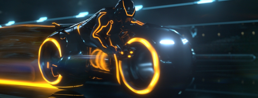 A Tron Light Cycle. Tron: Legacy