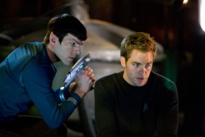 Kirk and Spock plan their next move