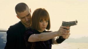 Will teaches Sylvia how to shoot a gun