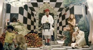 Doctor Parnassus' show. The Imaginarium of Doctor Parnassus