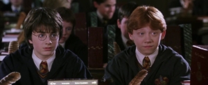Harry and Ron at Hogwarts