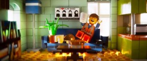 Emmet Brickowski at home lego movie