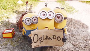 The Minions hitchhike to Orlando