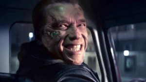 The Guardian smiles at Kyle Reese. Terminator Genisys