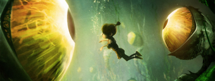 Kubo faces a terrible danger in the depths of the ocean. Kubo and the Two Strings.