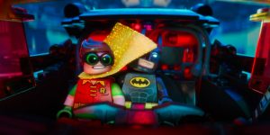 Lego Robin annoys Lego Batman