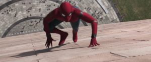Spider-Man: Homecoming. Spider-Man climbs the Washington Monument