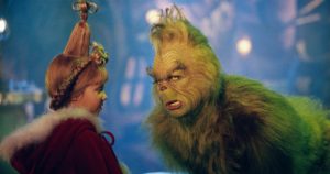 The Grinch and Cindy Lou Who. how the grinch stole christmas