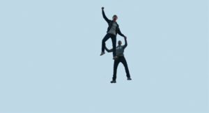 Andrew and Steve fly high. Chronicle.