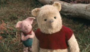 Pooh and Piglet. Christopher Robin