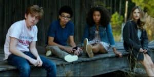 Ben, Radar, Angela and Lacey are losing patience with Margo's antics. Paper Towns.