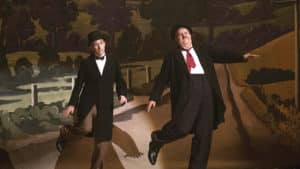 a famous laurel & hardy routine. Stan & Ollie