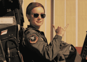 captain marvel brie larson hang loose