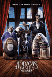 2019 animated addams family poster