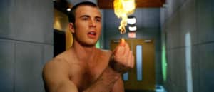 Johnny Storm discovers his flame on powers. Fantastic Four