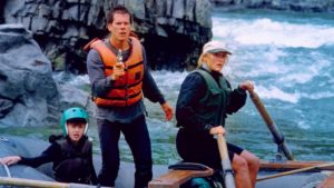 Roarke, Wade and Gail white water rafting. The River Wild.