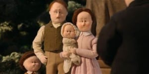 A happy family? Raymond, Penny, Mabel and Isobel. The House.