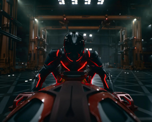 Tron Ares light cycle suitable for kids