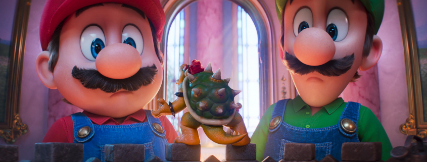 Mario and Luigi are surprised by miniature Bowser. Is This Movie Suitable.